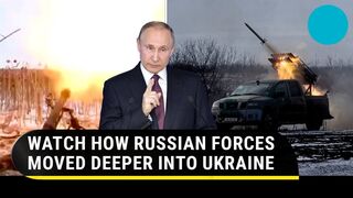Russian Army bombs Donetsk frontline with all might