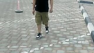 Walking near khalifia mahal