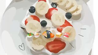 I like to eat and eat
