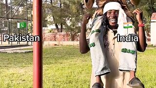 India aur Pakistan border funny video