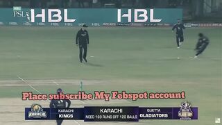 Quetta gladiators vs Karachi King highlights