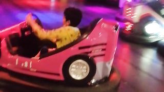 Bumper Car Riding in Emporium Mall Fun Factory