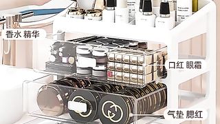 New Makeup Case Jewelry Container Cosmetic Storage Box Makeup Organizer Drawers Desktop Organizer Makeup Brush Lipstick Holder - Makeup Organizers.