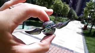 Golden Snitch Fidget Spinner For Kids  Anti Stress Fidget Toys Antistress Ball Metal Finger Rotation Spinner Desk Edc Toys - Fidget Spinner