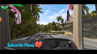 Beautiful bus Driving