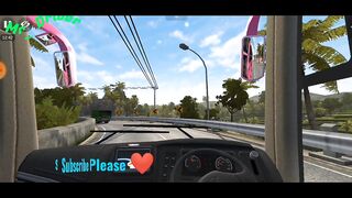 beautiful Bus Driving on The Mountains #gaming #pakistan #beautiful #bussid #games #short #shorts #shortvideo