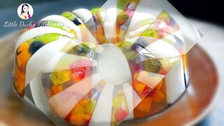 Beautiful & Delicious Fruit Jelly Cake