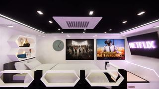 Gaming Area and loft Bed Idea for Small Room