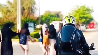 Bicke riding girl prank