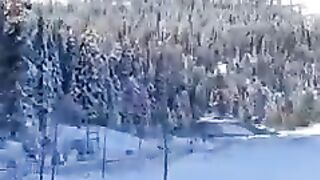 Snow view in kashmir