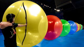 How Many Giant Balloons Stops An Arrow? 2