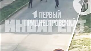 Первое видео ОБСТРЕЛА В ТИРАСПОЛЕссия #украина #украинавойна #ukrainewar