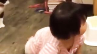 OMG what a cat did to the cute kid??