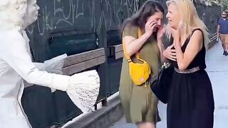 Italy scary man in street