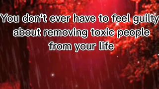 YOU DON'T NEED TO FEEL GUILTY FOR....