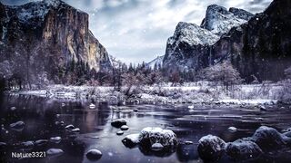 Relaxing in winter with Nature