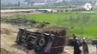 Vehicle fell down