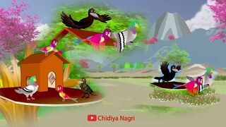 Chidiya kawa ky new cartoon story | chidiya ki kahani | kawa ki kahani