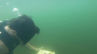 Found MacBook , Apple watch and GoPro underwater in river !