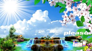waterfall and beautiful tree