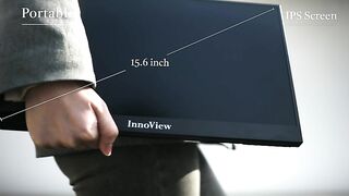 InnoView Portable Monitor, Ultra Slim Portable Monitor for Laptop HDMI USB