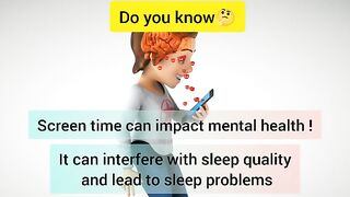 Psychology Facts about screen Time and Mental heath in urdu #shortvideo