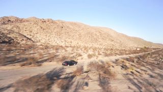 Drive in desert