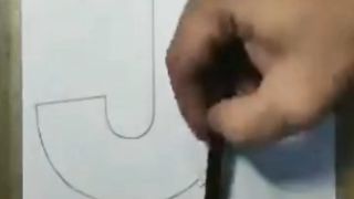 Alphabet drawing J #shorts