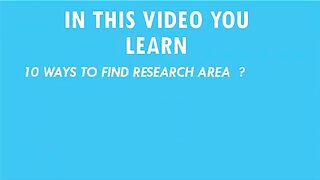 How to find Research Area l How to Select Research Area l How to find Research Area For Research| Murad Learners Academy