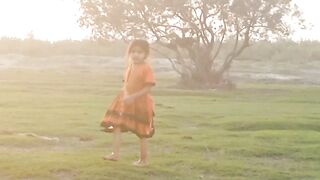 Cute baby walk in janagal