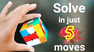 How to solve rubik's cube just 5 secends || golden words