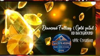 Diamond falling overlay || 4K background ||vMc Creation