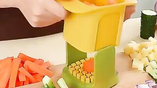2in1 Multifunctional Vegetable Chopper Potato French Fries Cutter Hand Pressure Onion Dicer Cucumber Carrot Slicer Kitchen Tools