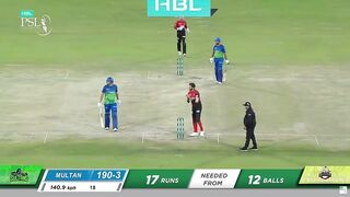 Dramatic Last 2 Over in PSL History  Lahore Qalandars vs Multan Sultans  HBL PSL