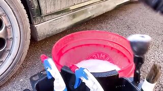 Muddy tire cleaning
