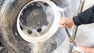 Muddy truck cleaning