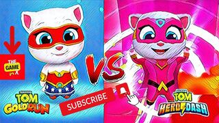 Talking Tom Angela vs Tom Hero Dash Angela | #5 | Talking Tom Friends | Tom Run 2|Tom | Angela run