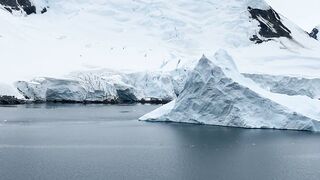 A floating iceberg