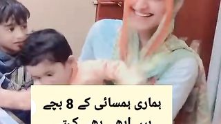This girl says that she has 8 kids but her husband doesn't give her time