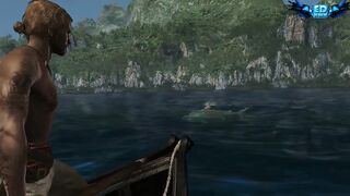 Assassins Creed 4 All Harpooning Activities & The White Whale Moby Dick