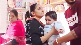 Kissing in front of mom in law ???? wife  so scared