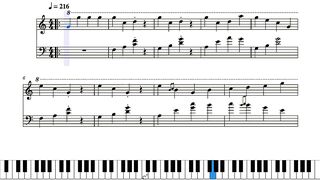 kuroba Water sort puzzle AD song (星茶会) piano score