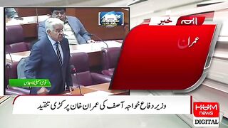 عمران خان پوری قوم کو بیوقوف بنانے کی کوشش کر رہے ہیں ، خواجہ آصف براہ راست نشریات