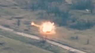 Dramatic moment Russian soldiers are wiped out by ‘death ray’ weapon fired by Ukraine