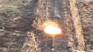 Ukrainian forces blow up Russian infantry in huge explosions in Donetsk