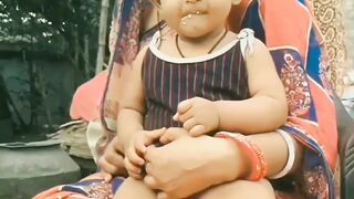 My wife and my baby cute baby