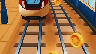 Subway surfers high score running