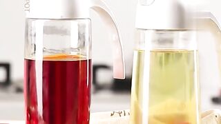 Glass oil jug
