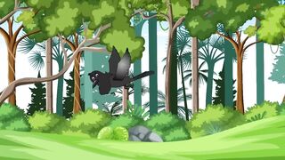 Black Crow cartoon .