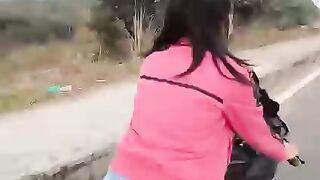 Beautiful girl bike raider ????